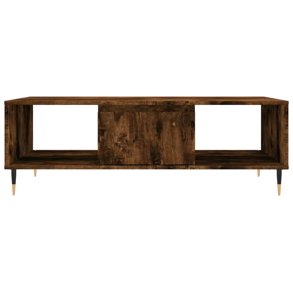 Tavolino da salotto | Tavolino da caff¨¨ | Tavolino da Soggiorno Rovere Fumo 104x60x35 cm Legno Multistrato