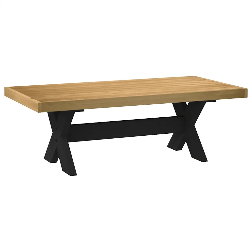 Tavolino NOAIN Gambe a Forma di X 120x60x40cm in Legno Massello 4100034