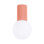 Spot soffitto SFERA pesca vetro sfera bianca IP44 G9