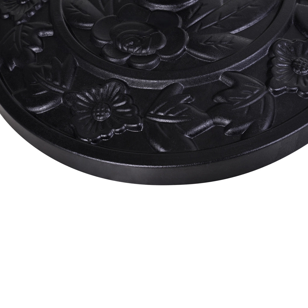 Base per Ombrellone da Giardino ¨C zephmum ¨C Resina, Nero, 50x31x32 cm