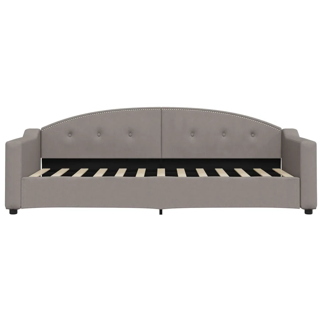 Letto singolo | Letto per adulti | Letto da Giorno Tortora 80x200 cm in Tessuto
