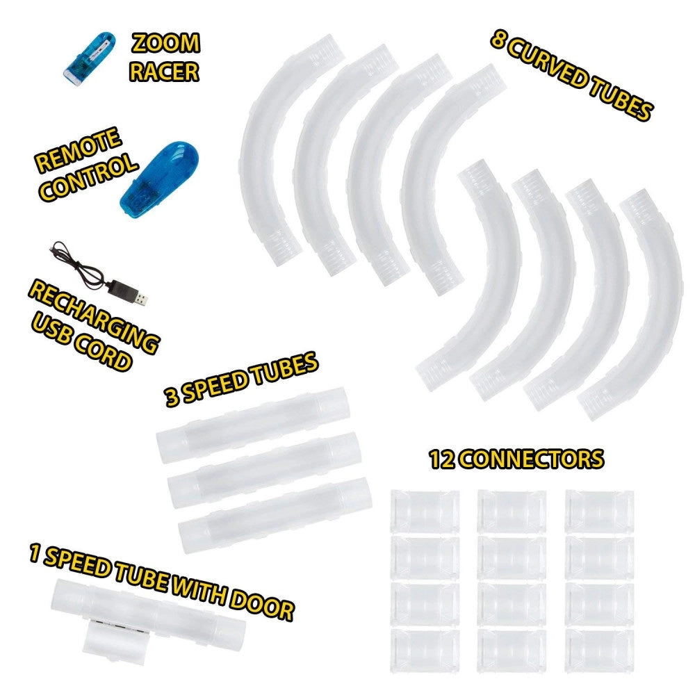 Trade Shop - Gioco Giocattolo Zoom Tube Racing Tubo Magico Per Macchinine Con Effetto Luci -