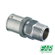 Niplex Raccordo 2 Uscite 3/4" Maschio D.32x3 mm FAR 5900 Per Multistrato