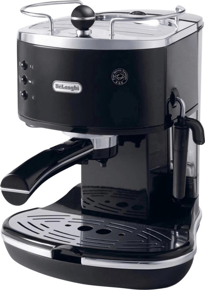 De’longhi icona - macchina da caffè manuale espresso e cappuccino, polvere e cialde ese, 1.4l, 1100w, nero (eco311.bk) - 0132106078