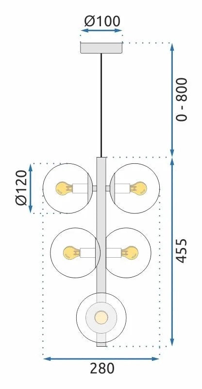 Lampada APP1163-6CP