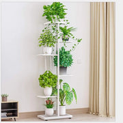 Display Plank per Piante 6 Livelli in Metallo (Bianco)