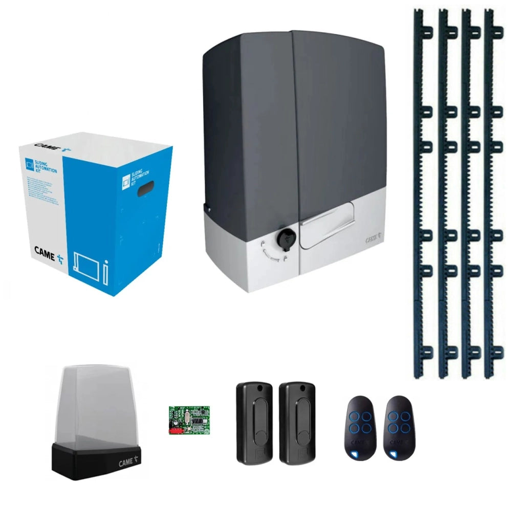 KIT Came 8K01MS-003 Motore scorrevole BXV 400Kg 24V + 4 METRI Cremagliera nylon