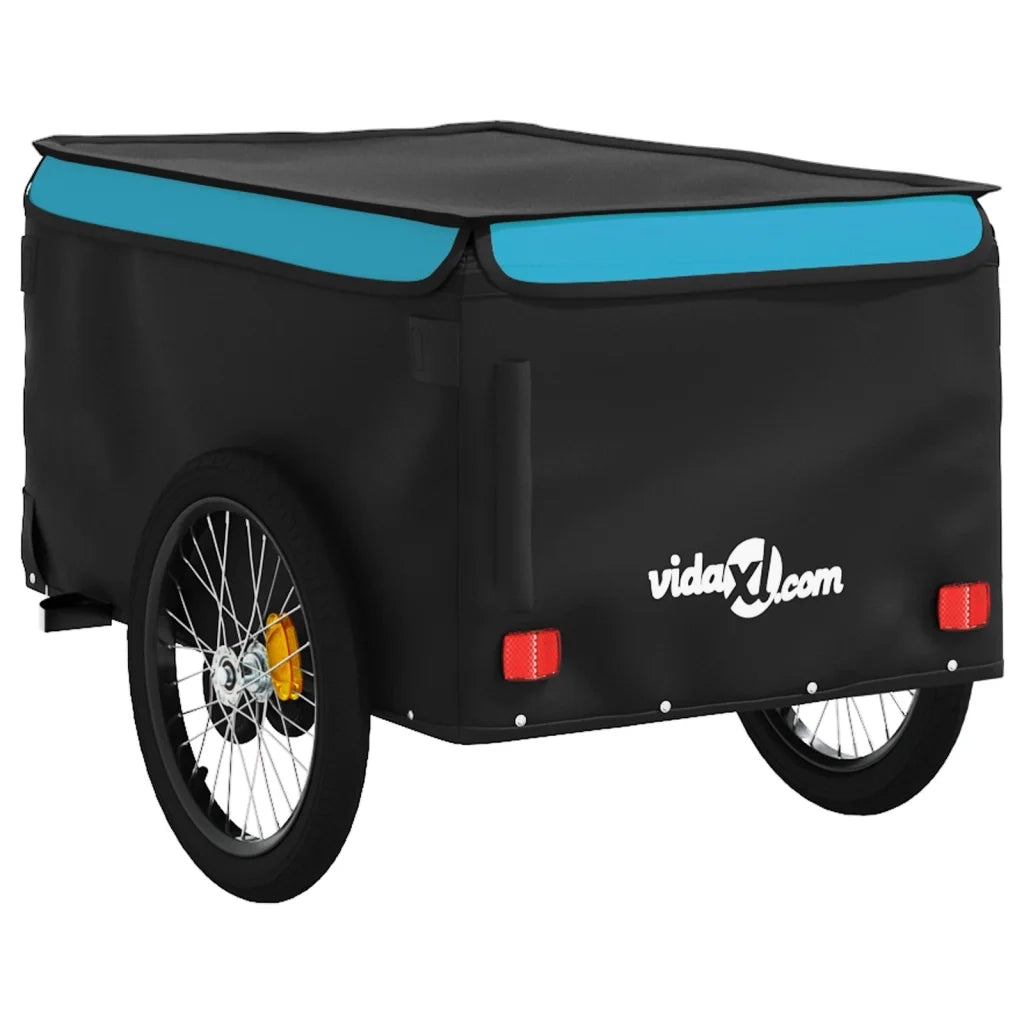 Rimorchio da Bici Nero e Blu 45 kg in Ferro CFW9620186
