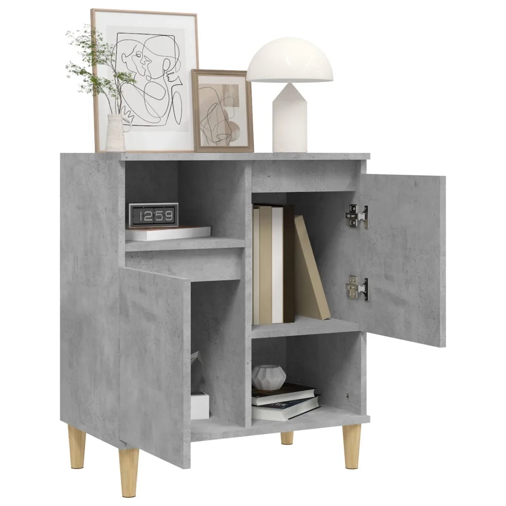 Credenza Grigio Cemento 60x35x70 cm in Legno Multistrato 821144