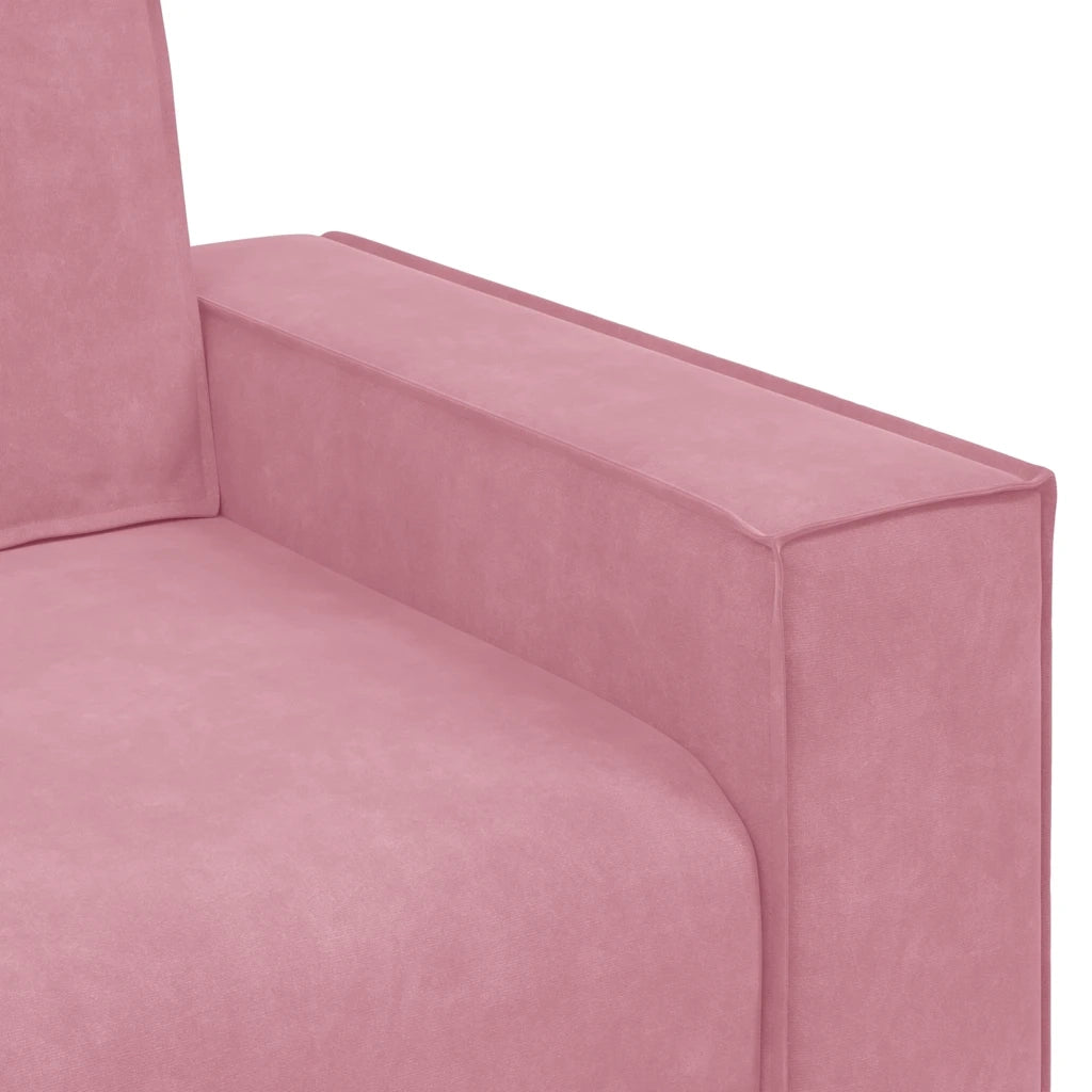 Divano | Divano da soggiorno | Sofa a 2 Posti Rosa 180x78x84 cm in Velluto
