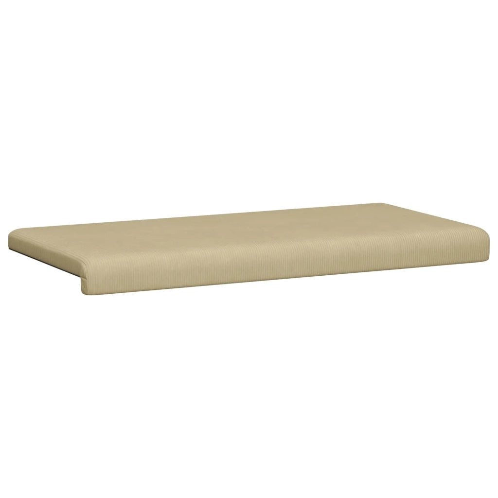 Cuscino per panchina corduroy Grigio Verde Profondità 35 cm 42043293