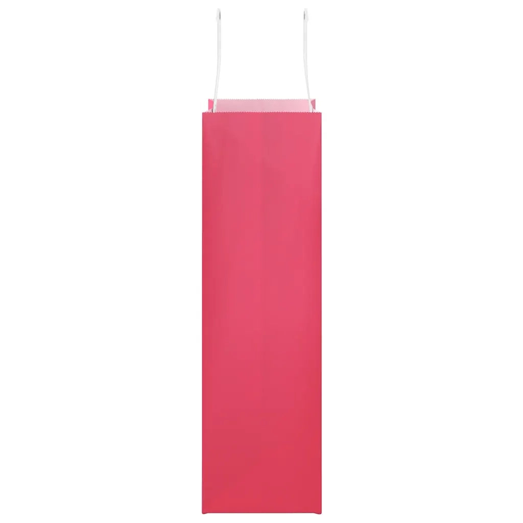 Sacchetti di Carta 250 pz con Manici Rosa 21x11x36 cm