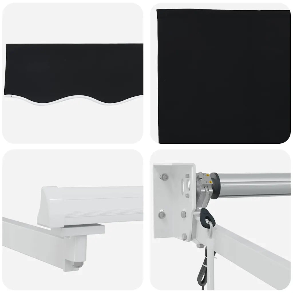 Tenda da Sole Nero 300 x 250 x 165 cm Poliestere 3330042