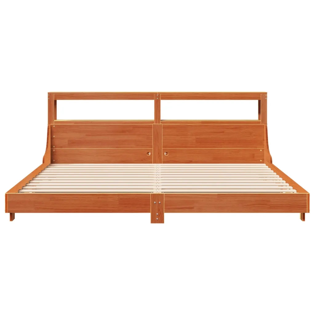 Letto senza Materasso Marrone Cera 180x200 cm in Legno di Pino 3306413