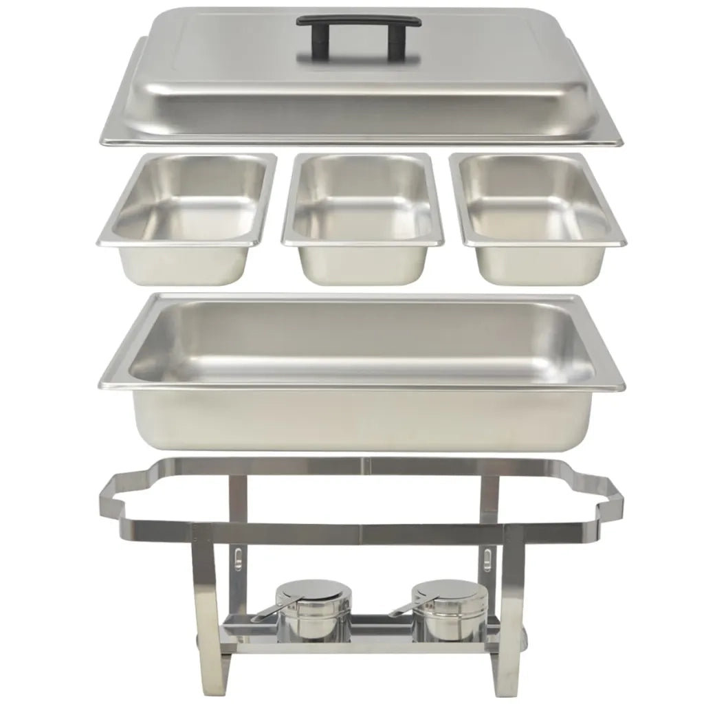 Set 3 pz Teglie Scaldavivande in Acciaio Inossidabile 50529