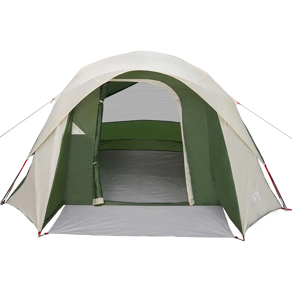 Tenda Familiare Cabina per 6 Persone Verde Impermeabile