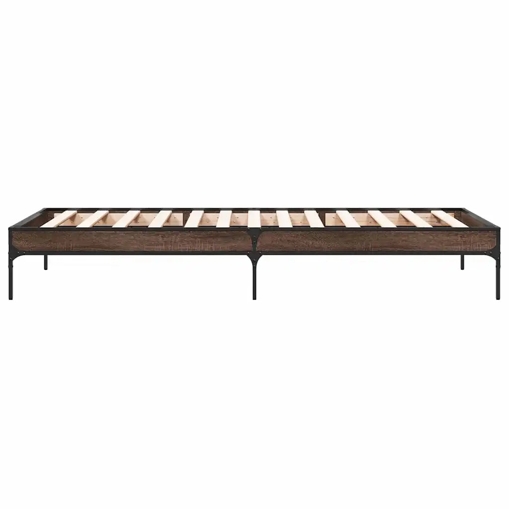 Giroletto Rovere Marrone 75x190 cm Legno Multistrato e Metallo