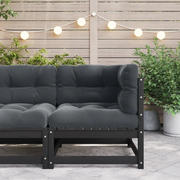 Divano Angolare Giardino con Cuscini Antracite Legno di Pinocod mxl 118702