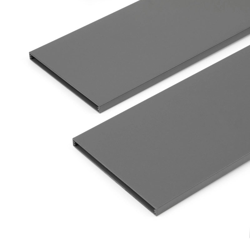 Cassetto esterno Vertex con regolazione 3D altezza 93mm, 40kg, profondità 350mm, Acciaio, Verniciato bianco