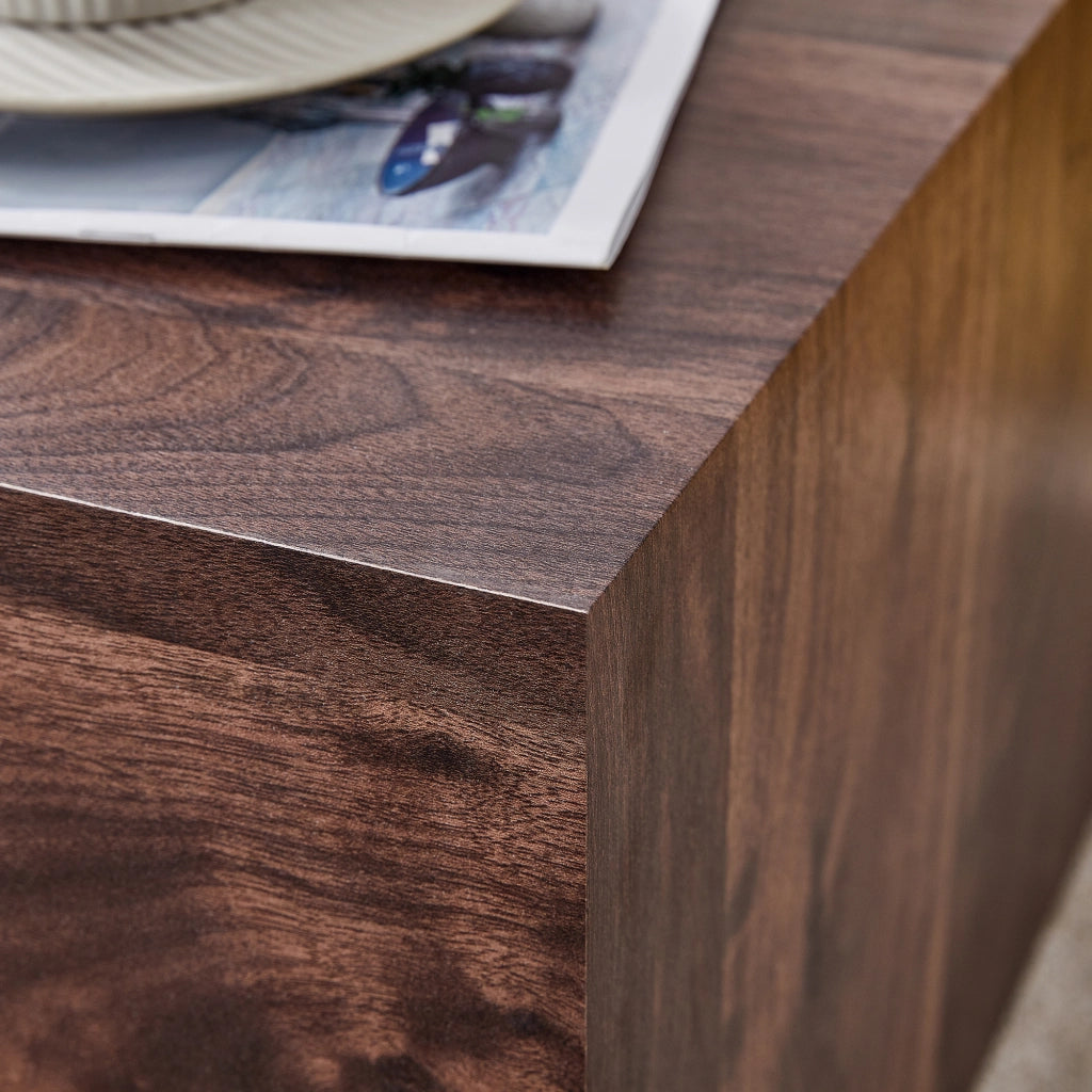 TAVOLINO DA CAFFÈ Rettangolare 90x50x30 cm Effetto Noce MDF