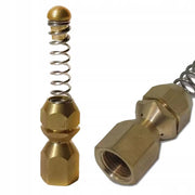 Ugello Rotante JetTwist Pro 1/8 BrassSpin – Flusso 3D per Pulizia Tubi | Filettatura 1/8" | Ottone