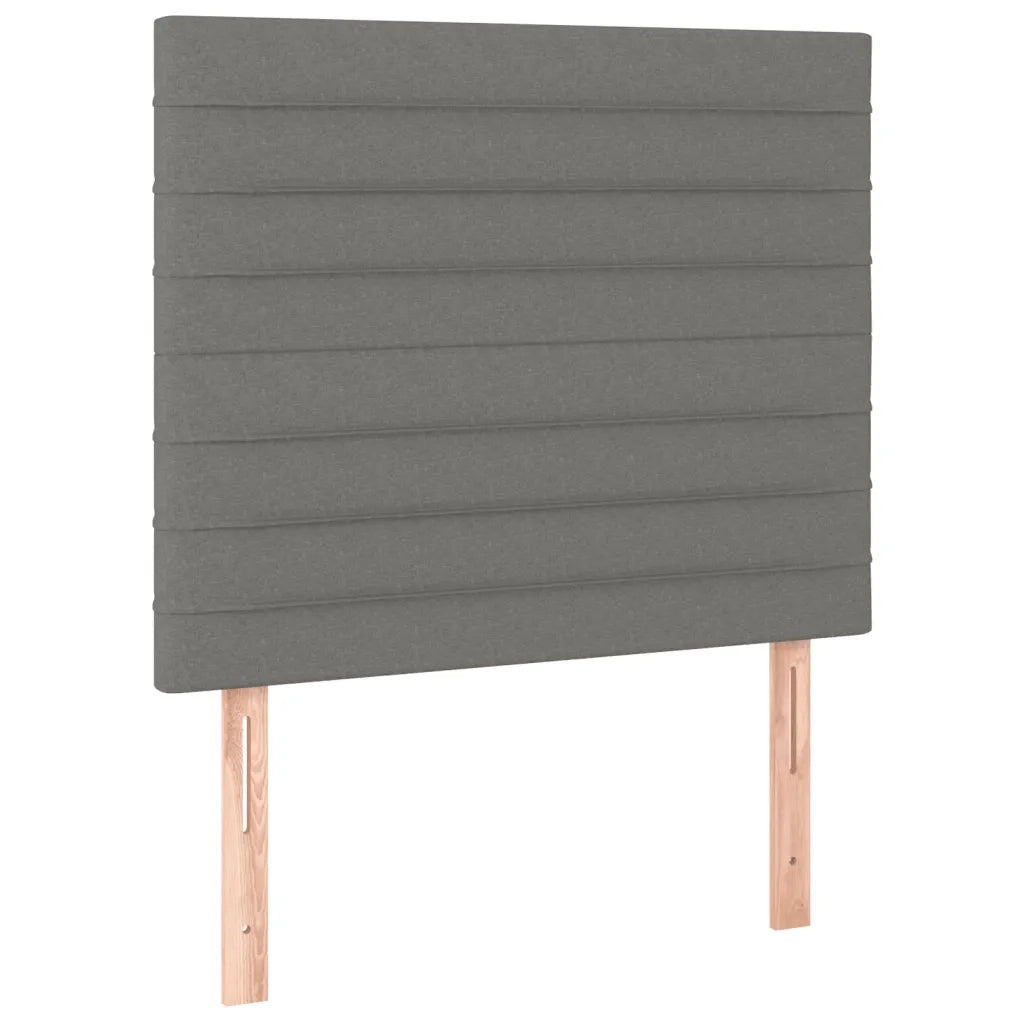 Giroletto a Molle con Materasso-Struttura Letto Grigio Scuro 90x190 cm Tessuto 137017