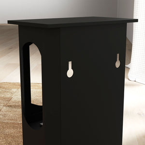 Camino a Bioetanolo da Pavimento Autoportante 43x25x68 cm Bruciatore da 1,2L in Acciaio Inox Nero