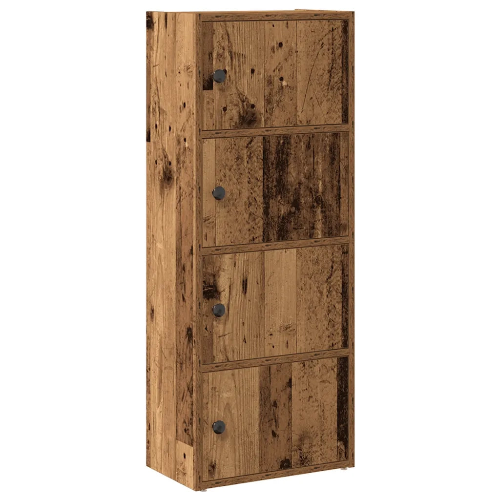 Libreria-Scaffale per Libri-Mobile di Stoccaggio Legno Vecchio 40x24x102 cm in Legno Multistrato