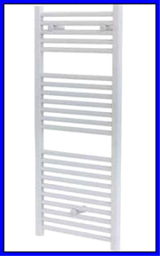 Scaldasalviette Termoarredo Bagno dritto Bianco in acciaio Termosifone Lazzarini