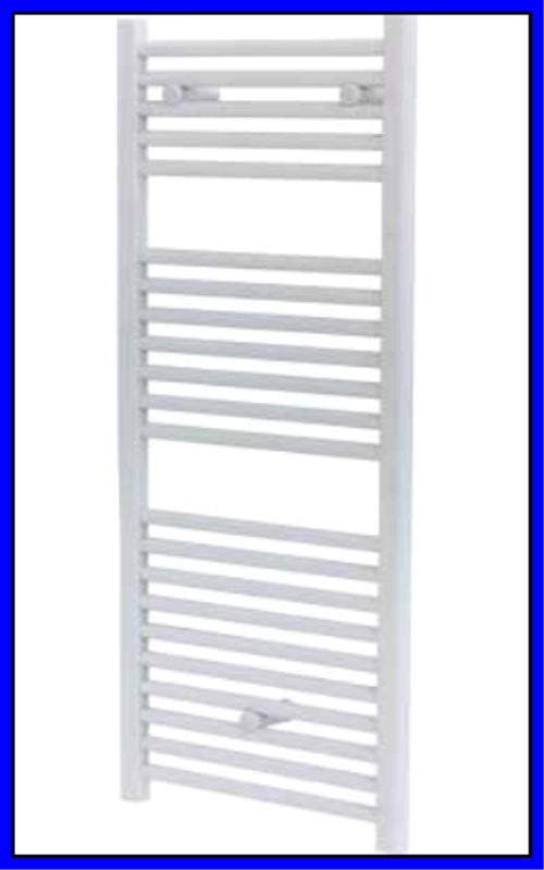 Scaldasalviette Termoarredo Bagno dritto Bianco in acciaio Termosifone Lazzarini