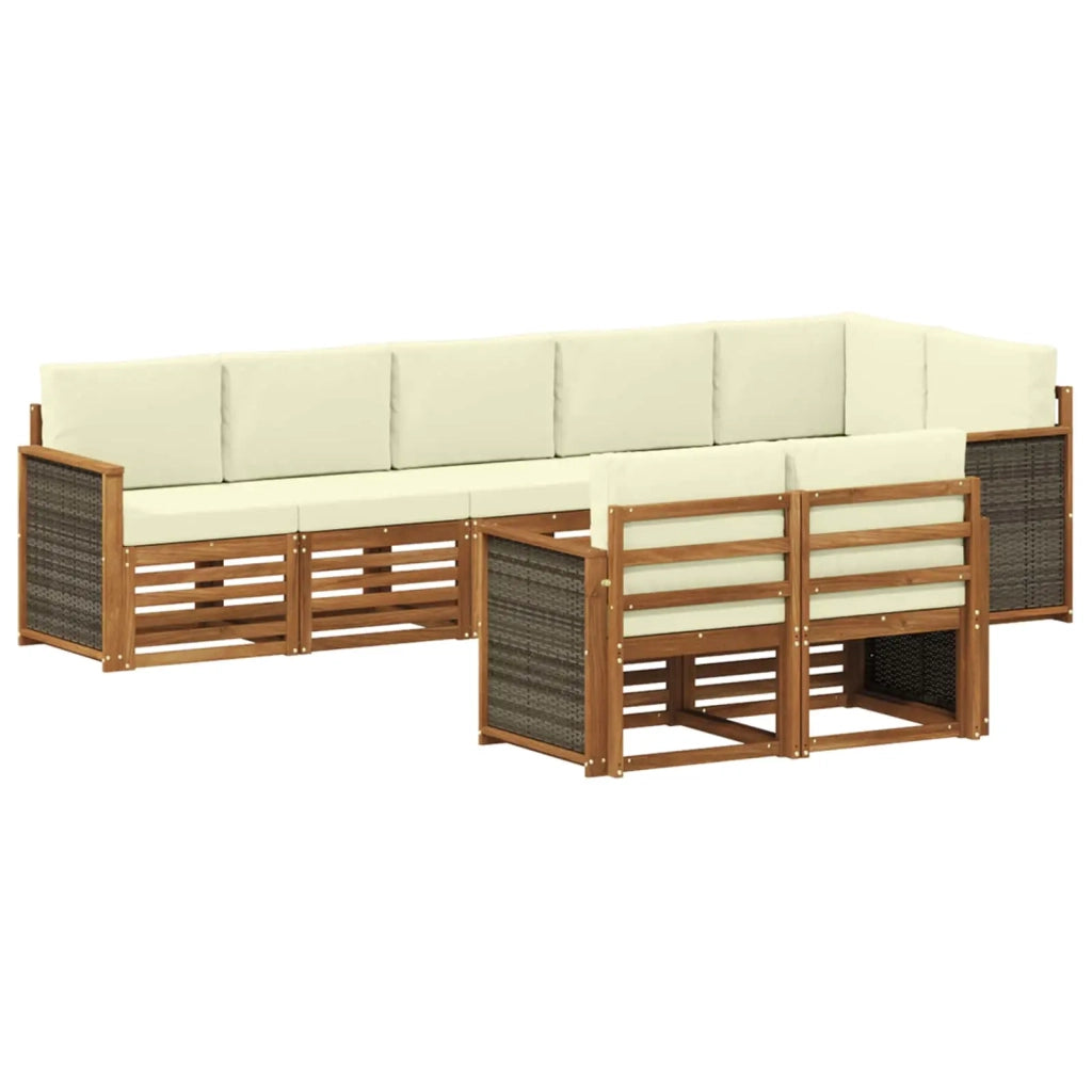 Set di divani da esterno 7 pz 3384496