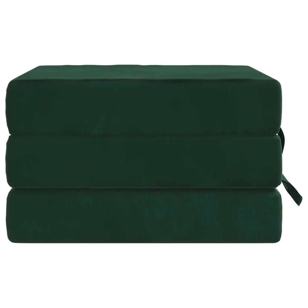 Divano Letto Pieghevole 90 x 63 x 45 cm Verde Scuro 900157