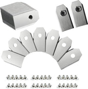 Accessori per robotmow 30 pezzi - coltelli in acciaio inossidabile - compatibili con Navimow i105E/i108E - accessori per robotmow - duraturi e resistenti alla corrosione - 35 x 18 x 0,75 mm - coltelli per robotmow