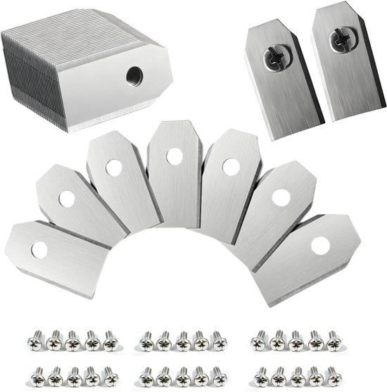 Accessori per robotmow 30 pezzi - coltelli in acciaio inossidabile - compatibili con Navimow i105E/i108E - accessori per robotmow - duraturi e resistenti alla corrosione - 35 x 18 x 0,75 mm - coltelli per robotmow