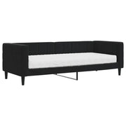Divano letto | Sof¨¤ letto | Letto singolo con Materasso Nero 80x200 cm in Velluto
