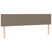 Testiera | Testata Tortora 160x5x78/88 cm in Tessuto