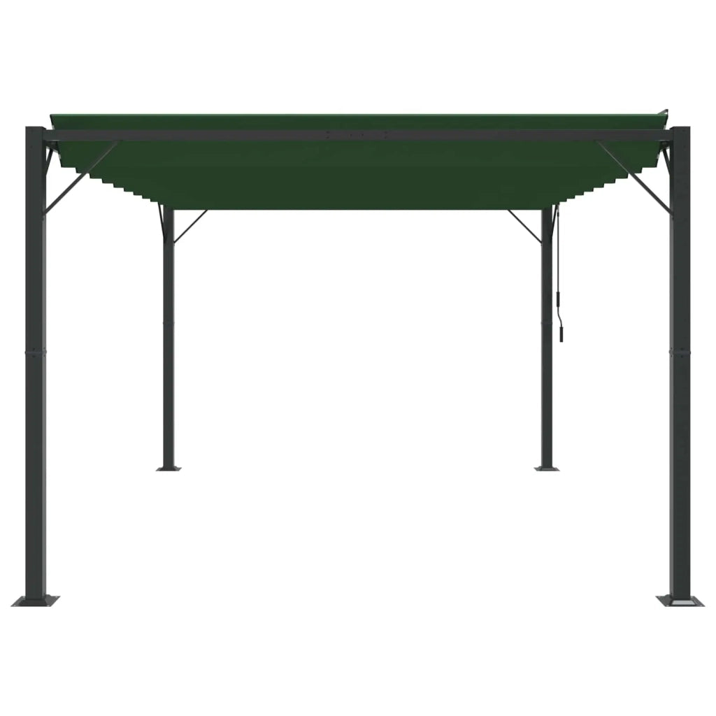Gazebo con tetto ventilato Verde 3 x 4 x 2,14 m 42030525