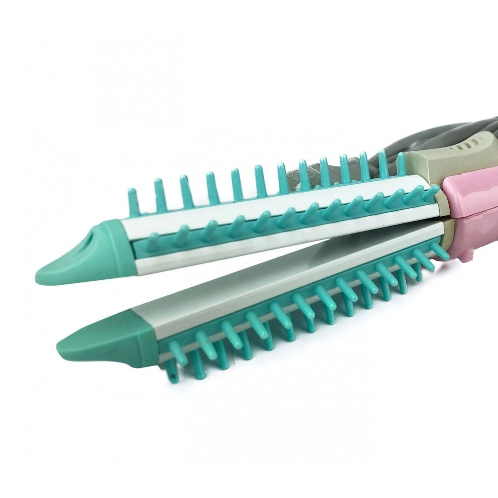Trade Shop - Spazzola Sonar Sn-013 Da Viaggio Piastra Capelli 2 In 1 Capelli Lisci Ricci 160° -