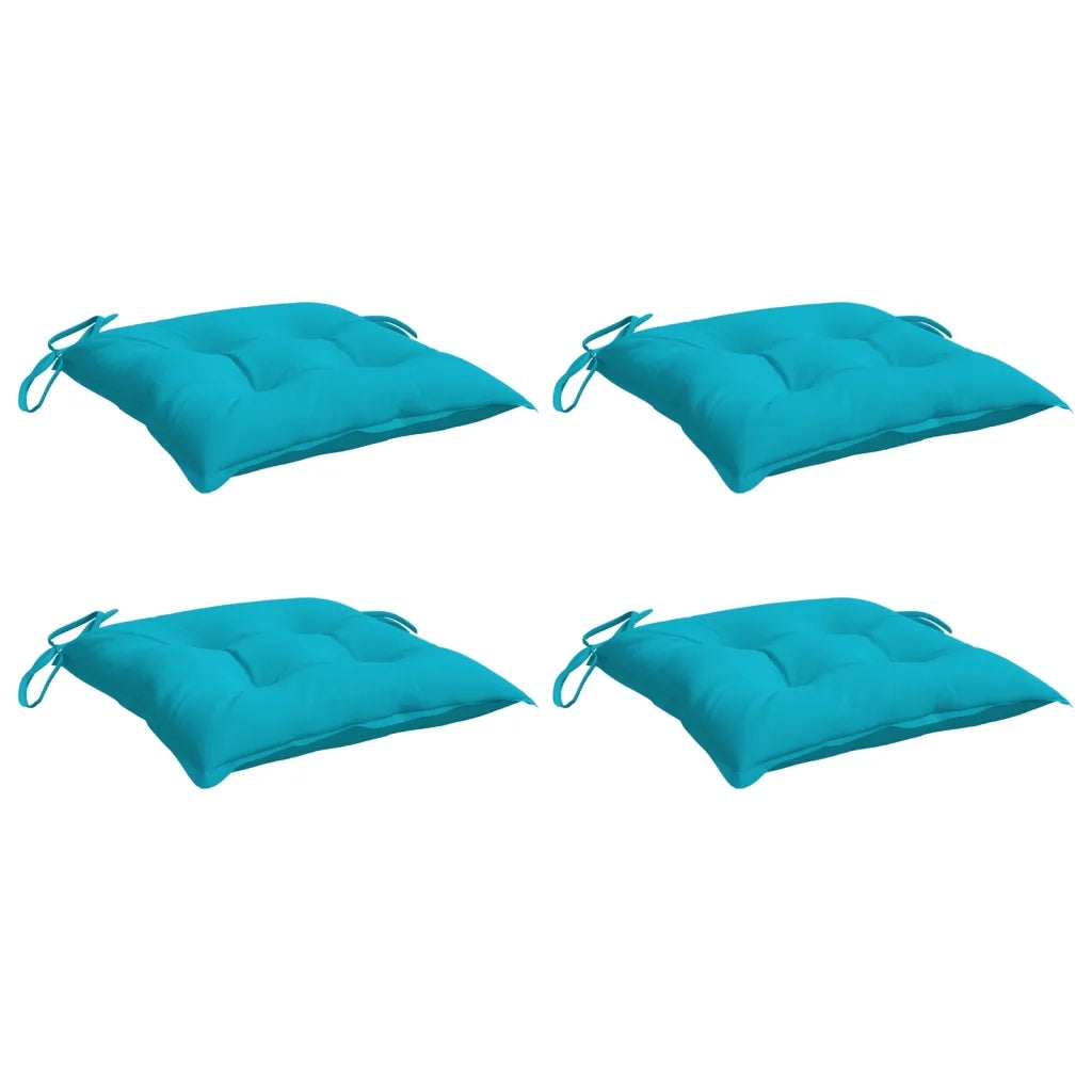 Cuscini per Sedia 4 pz Turchese 40x40x7 cm Tessutocod mxl 119372