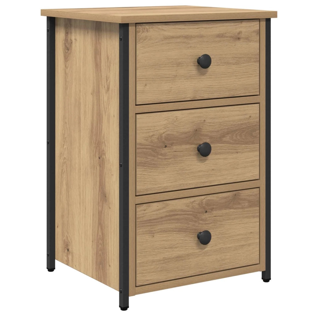 Comodino | Armadio da Notte | Mobiletto da notte con cassetto Marrone 40 x 36 x 60 cm