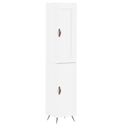 Credenza | Madia | Buffet da pranzo | Armadio da pranzo Bianca 34,5x34x180 cm in Legno Multistrato