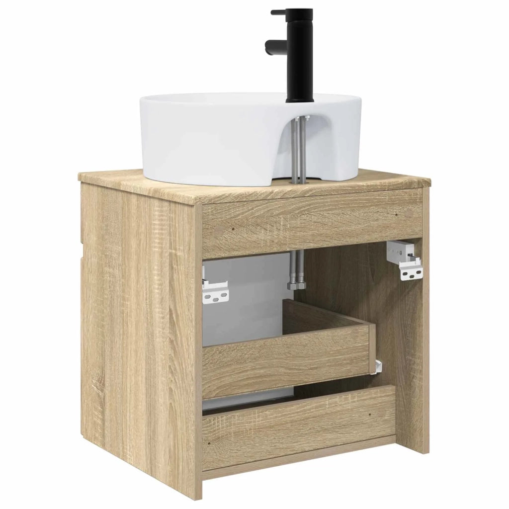 Mobile lavabo da parete Rovere Sonoma 49 x 44,5 x 65 cm 890594