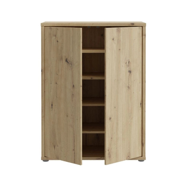 Mobile multiuso Medea 2 ante colore rovere 74.5x34.9xH 99.1 cm.