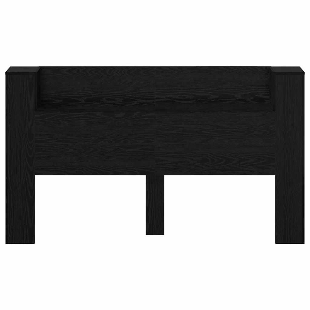 Testiera-Testata-Testiera Decorativa Rovere Nero 180 x 17 x 104,5 cm Legno multistrato
