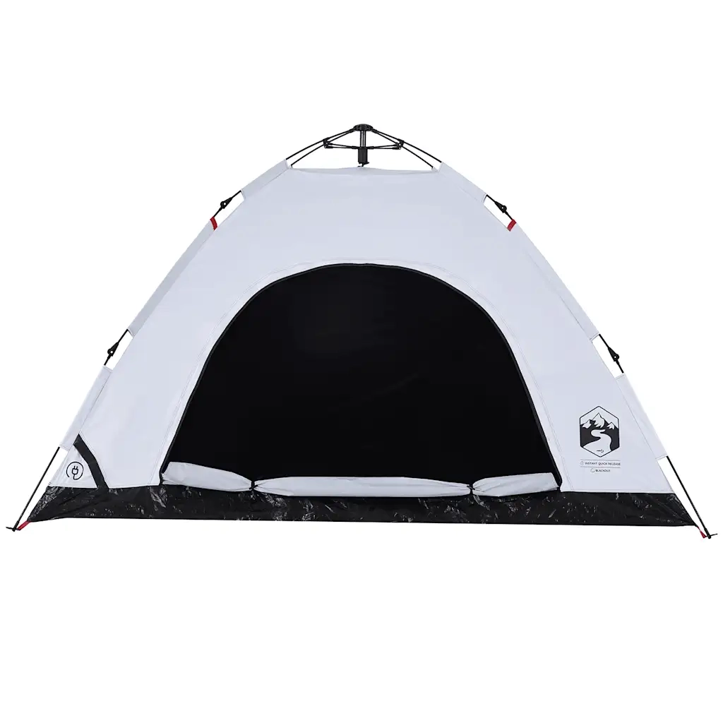 Tenda 4 Persone Bianca in Tessuto Oscurante a Rilascio Rapido 4004172