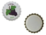 TAPPO A CORONA LITOGRAFATO PER UVA- - ø mm.26,5 in busta da pz.100 - 20 busta