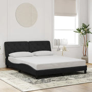 Giroletto senza Materasso Nero 160x200 cm in Velluto 3207931