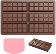 Forma di cioccolato - Silicone - Senza BPA - Rivestimento antiscivolo - Spatola profonda - Intervallo di temperatura - Flessibile