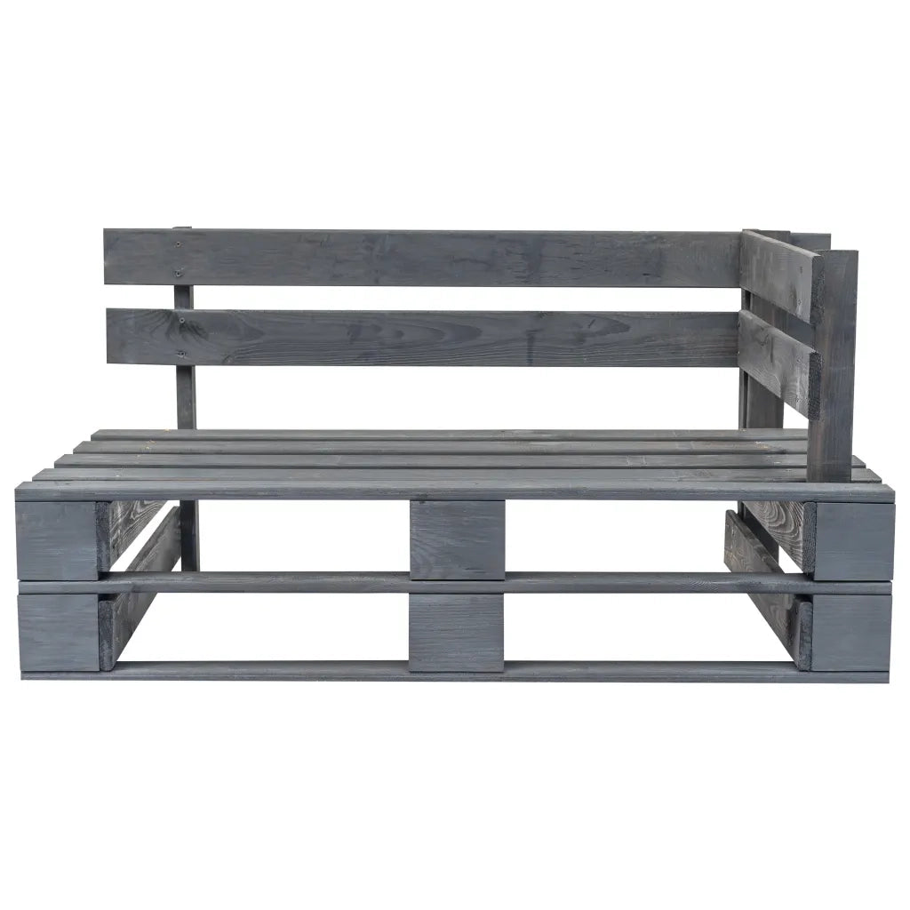 Divano da Giardino a Pallet con Cuscini Sabbia in Legno di Pino 275293