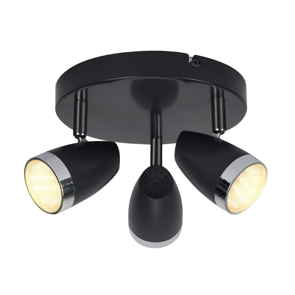 ZMH Faretto da soffitto a 3 luci da 12W orientabile a 350° Lampada da soffitto Soggiorno